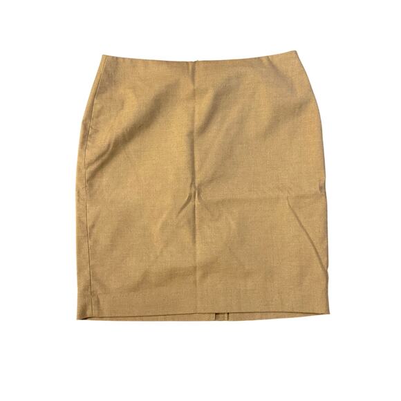 Banana Republic Skirt Women’s Size 8 Thigh Length Light Brown Dark Khaki Dress - Picture 1 of 3